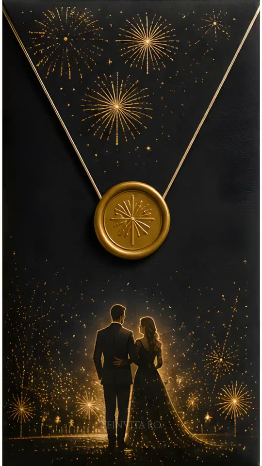 Invitația Aurum Prestige, animația de intrare