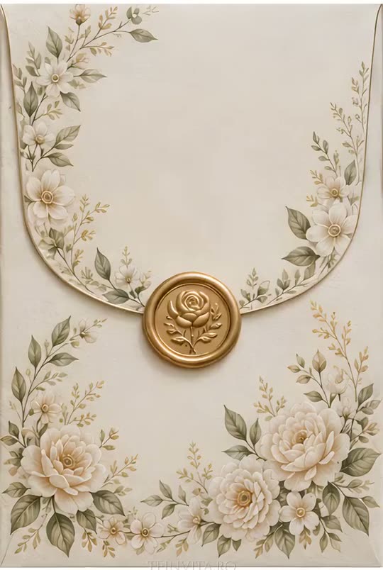 Invitația Garden Elegance, animația de intrare