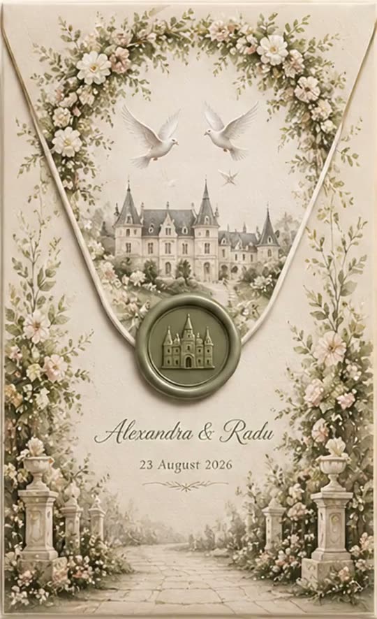 Invitația Garden of Love, animația de intrare