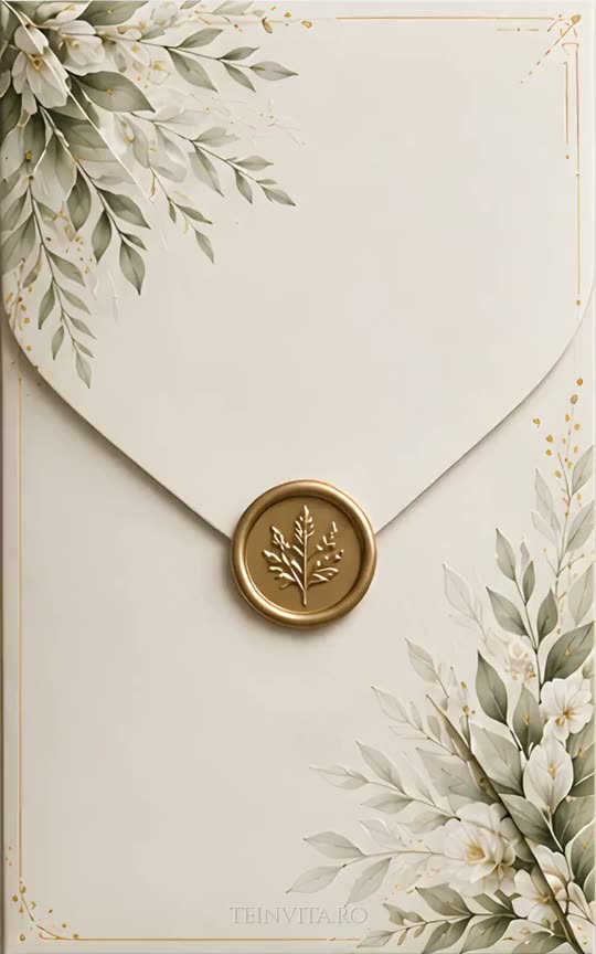 Invitația Minimal Botanical, animația de intrare
