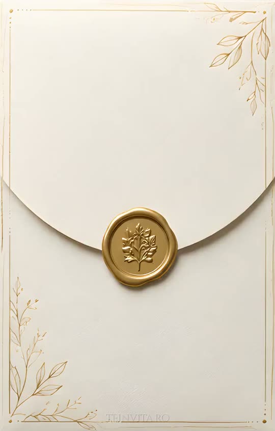 Invitația Pure Elegance, animația de intrare